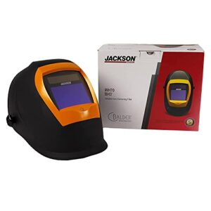 Jackson Safety BH3 Auto Darkening Filter Welding Helmet with Balder Tech - Black Welding Hood - Universal Size - 46157