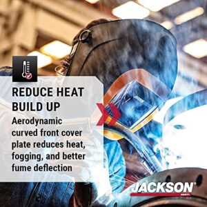 Jackson Safety BH3 Auto Darkening Filter Welding Helmet with Balder Tech - Black Welding Hood - Universal Size - 46157
