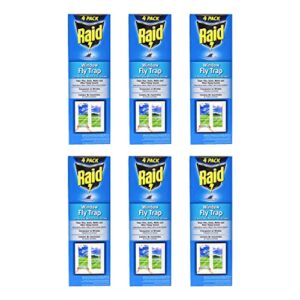 raid window fly trap, 4 count (pack of 6)