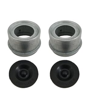 rockwell american posi-lube grease cap set - fits most 2,000 to 3,500 lb axles - 1.98" od - galvanized