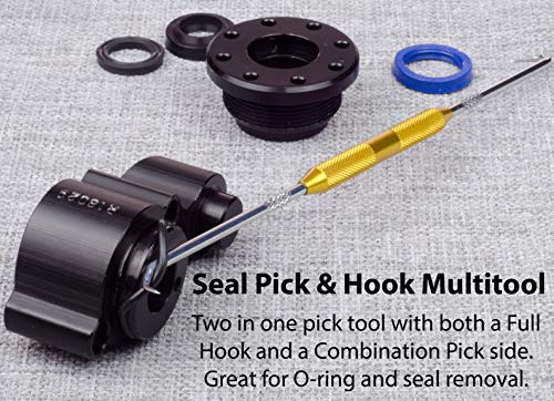 Kit King - Rod Seal Install Tool Set - 5 Piece Hydraulic U-Cup Twistor Installation Tool Set