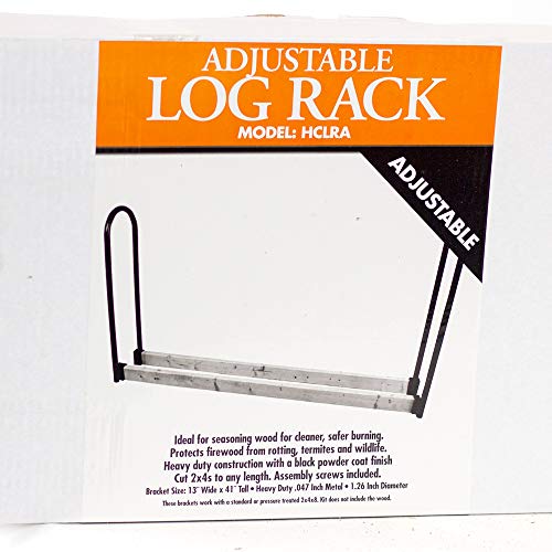 HomComfort HCLRA Adjustable Log Rack with Steel Uprights