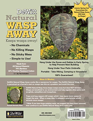 DeWitt 555910 Natural Wasp Away, 12" X 9", Camouflage