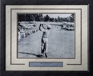 ben hogan 1-iron drive at merion at the 1950 us open 8" x 10" framed and matted golf photo