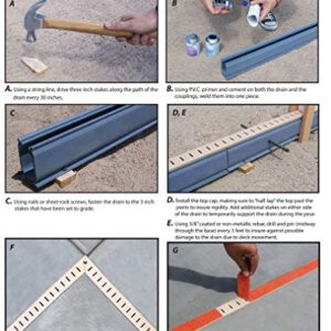 Stegmeier SDDT Deck Drain-Tan (5 Sections) Total: 40 ft. per Carton