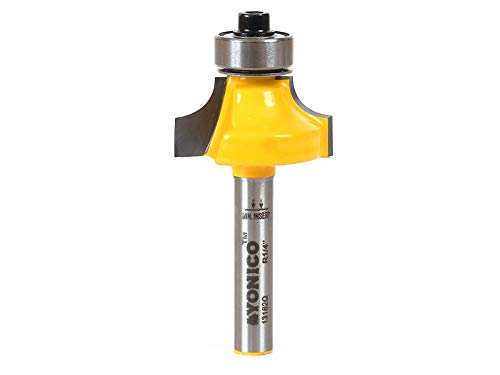 YONICO 13162q 1/4-Inch Radius Round Over Edge Forming Router Bit 1/4-Inch Shank