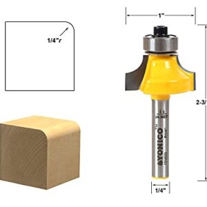 YONICO 13162q 1/4-Inch Radius Round Over Edge Forming Router Bit 1/4-Inch Shank