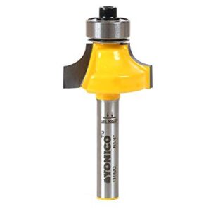 YONICO 13162q 1/4-Inch Radius Round Over Edge Forming Router Bit 1/4-Inch Shank