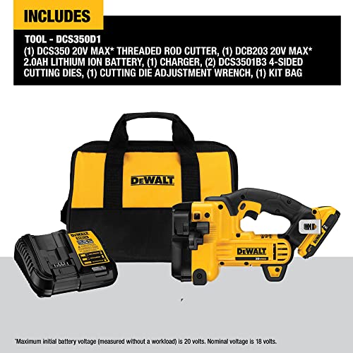 DEWALT 20V MAX* Threaded Rod Cutter, Cordless (DCS350D1)