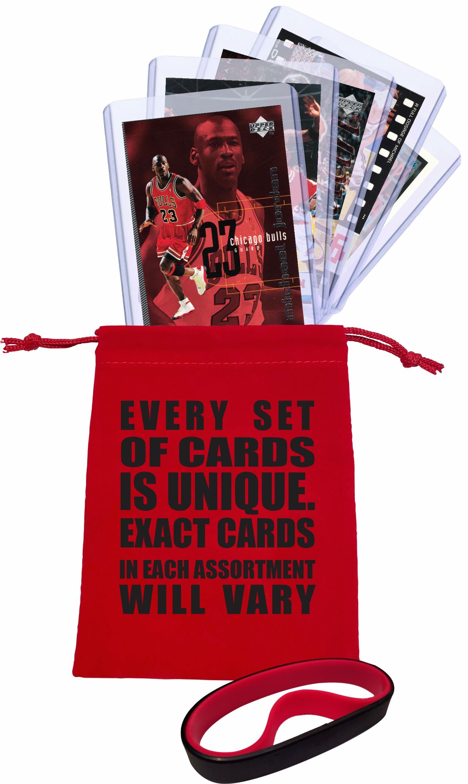 Michael Jordan MJ (5) Assorted Basketball Cards Bundle - Chicago Bulls Trading Cards - MVP # 23