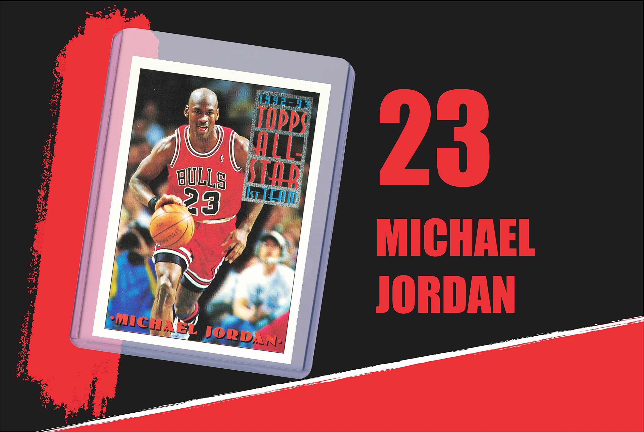 Michael Jordan MJ (5) Assorted Basketball Cards Bundle - Chicago Bulls Trading Cards - MVP # 23