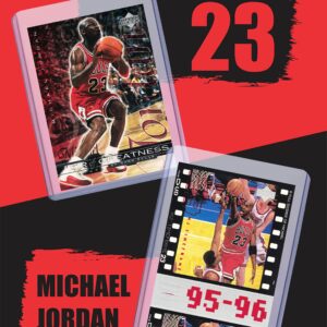 Michael Jordan MJ (5) Assorted Basketball Cards Bundle - Chicago Bulls Trading Cards - MVP # 23