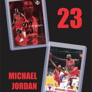 Michael Jordan MJ (5) Assorted Basketball Cards Bundle - Chicago Bulls Trading Cards - MVP # 23