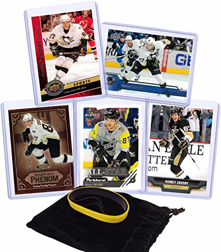 Sidney Crosby (5) Assorted Hockey Cards Bundle - Pittsburgh Penguins Trading Cards - # 87