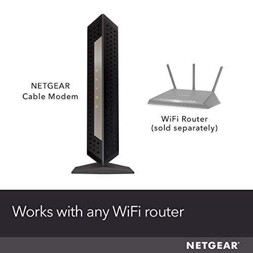 NETGEAR Cable Modem DOCSIS 3.1 (CM1000) Gigabit Modem, Compatible with All Major Cable Providers Including Xfinity, Spectrum, Cox, For Cable Plans Up to 1 Gbps,Black