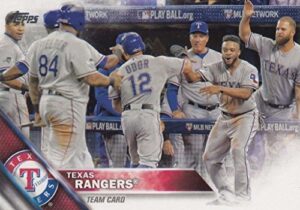 texas rangers 2016 topps mlb baseball regular issue complete mint 24 card team set with prince fielder, adrian beltre, yu darvish plus