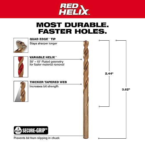 Milwaukee 48-89-2310 Bit Drill Cobalt Rod, 13/64"