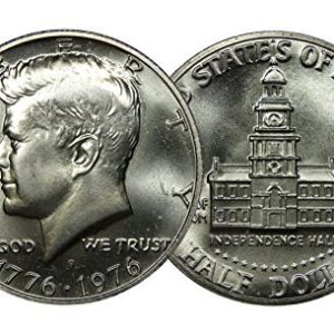 1976 S 1976-S Silver Bicentennial Kennedy Half Dollar Mint State Half Dollar Brilliant Uncirculated