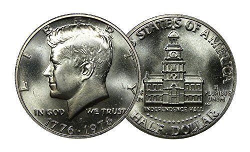 1976 S 1976-S Silver Bicentennial Kennedy Half Dollar Mint State Half Dollar Brilliant Uncirculated