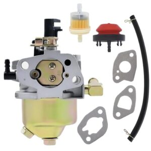 fitbest 951-10638a carburetor with primer bulb fuel filter gaskets replaces 951-14026a 951-14027a 951-12705 compatible with mtd troy bilt cub cadet snow blower