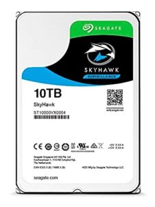 seagate skyhawk 10tb surveillance hard drive - sata 6gb/s 256mb cache 3.5-inch internal drive (st10000vx0004)