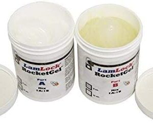 LamLock RocketGel - 25 Minute Stone Epoxy for Granite, Quartz, Marble, Tile - Easily Fix Chips, Fill Cracks, Repair Defects and Restore Countertops and Tile