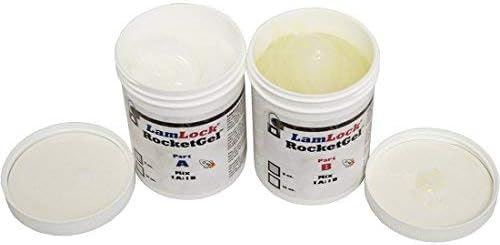 LamLock RocketGel - 25 Minute Stone Epoxy for Granite, Quartz, Marble, Tile - Easily Fix Chips, Fill Cracks, Repair Defects and Restore Countertops and Tile