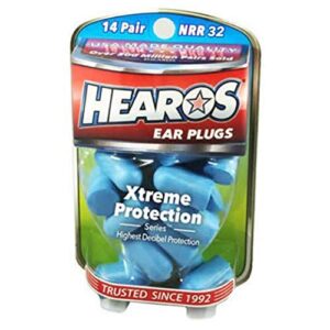 hearos xtreme protection series ear plugs highest nrr ,14 pairs