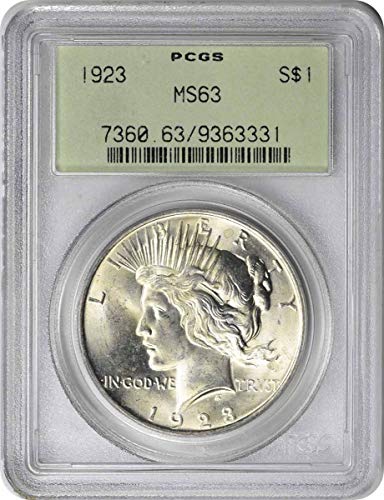 1923 Peace Dollar MS63 PCGS