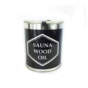 the sauna place natural sauna wood oil for restoring and protecting saunas prevents drying & other damage interior and exterior furniture restores & protects wood (1 quart)