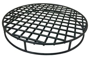 walden backyards round fire pit grate - high temperature heavy duty steel above ground firegrate for outdoor pits and campfire - 29.2”