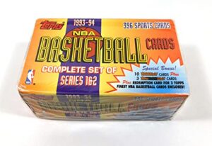 1993-94 topps basketball complete factory set (396 cards) sealed