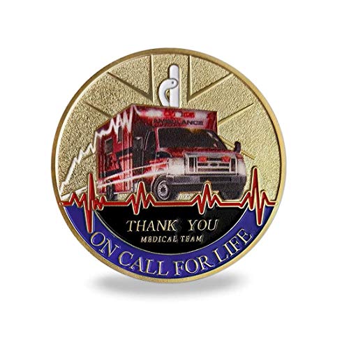 Emergency Medical Services Medic Challenge Coin EMT EMS Paramedic's Prayer Commemorative Coins