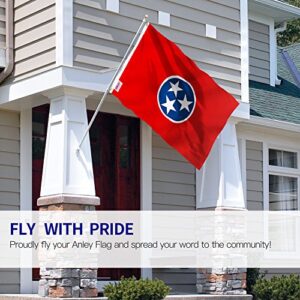 ANLEY Fly Breeze 3x5 Foot Tennessee State Polyester Flag - Vivid Color and Fade Proof - Canvas Header and Double Stitched - Tennessee TN Flags with Brass Grommets 3 X 5 Ft