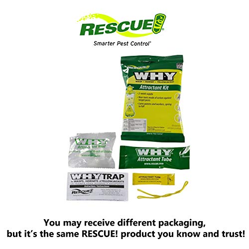 RESCUE! Non-Toxic Wasp, Hornet, Yellowjacket Trap (WHY Trap) Attractant Refill - 2 Week Refill - 7 Pack