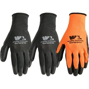wells lamont mens 559lf work gloves, black, large pack of 6 us