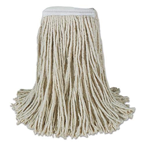 Boardwalk Cm20024 Banded Cotton Mop Heads, 24Oz, White, 12/Carton