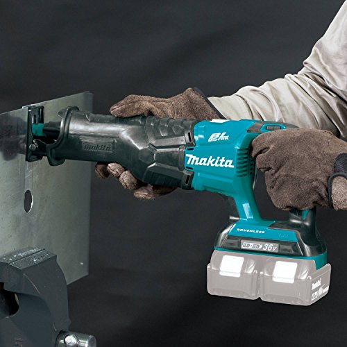 Makita XRJ06Z 18V X2 LXT Lithium-Ion (36V) Brushless Cordless Recipro Saw, Teal, 5.5 x 19 x 8 inches