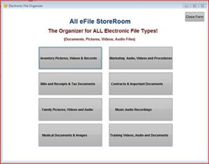 electronic file management software (all file types)