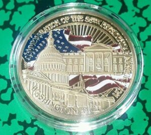president barack obama inaugural colorized challenge art coin