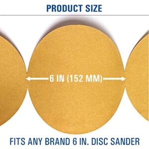 6" PSA Adhesive Sanding Disc Link Roll - Sandpaper Disk Roll (50 Pack, 40 Grit)