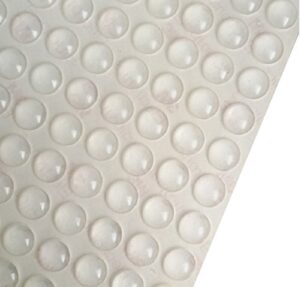 100 pcs self-adhesive rubber feet semicircle bumpers door buffer furniture pad
