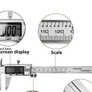 Electronic Digital Vernier Caliper 0-150mm 6 inch Stainless Steel Caliper Gauge Micrometer