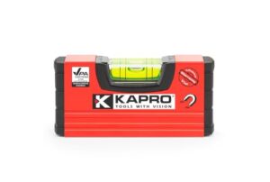 kapro - 246 handy pocket level - magnetic - features vpa certified & shock-resistant vial - with rubber end caps - pocket-sized and compact - aluminum box profile - 4”