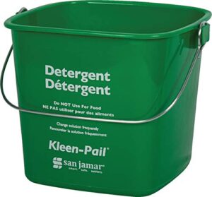carlisle foodservice products kp97gn kleen-pail commercial cleaning bucket, 3 quart, green