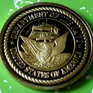 US Navy USS Theodore Roosevelt CVN-71 Colorized Challenge Art Coin