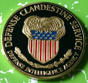 us defense clandestine service military colorized challenge art coin