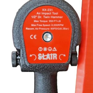 SLAIR 1/2" Twin Hammer Professional Air Impact Wrench Max Torque 950ft/lb