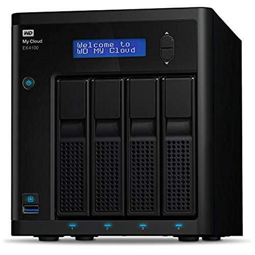 WD 32TB My Cloud EX4100 Expert Series 4-Bay Network Attached Storage - NAS - WDBWZE0320KBK-NESN