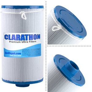 Clarathon 2 Replacement Filters for Lifesmart, Freeflow, AquaTerra, Hydromaster, Grandmaster, Simplicity, Bermuda Spas - 50SF [2-Pack]